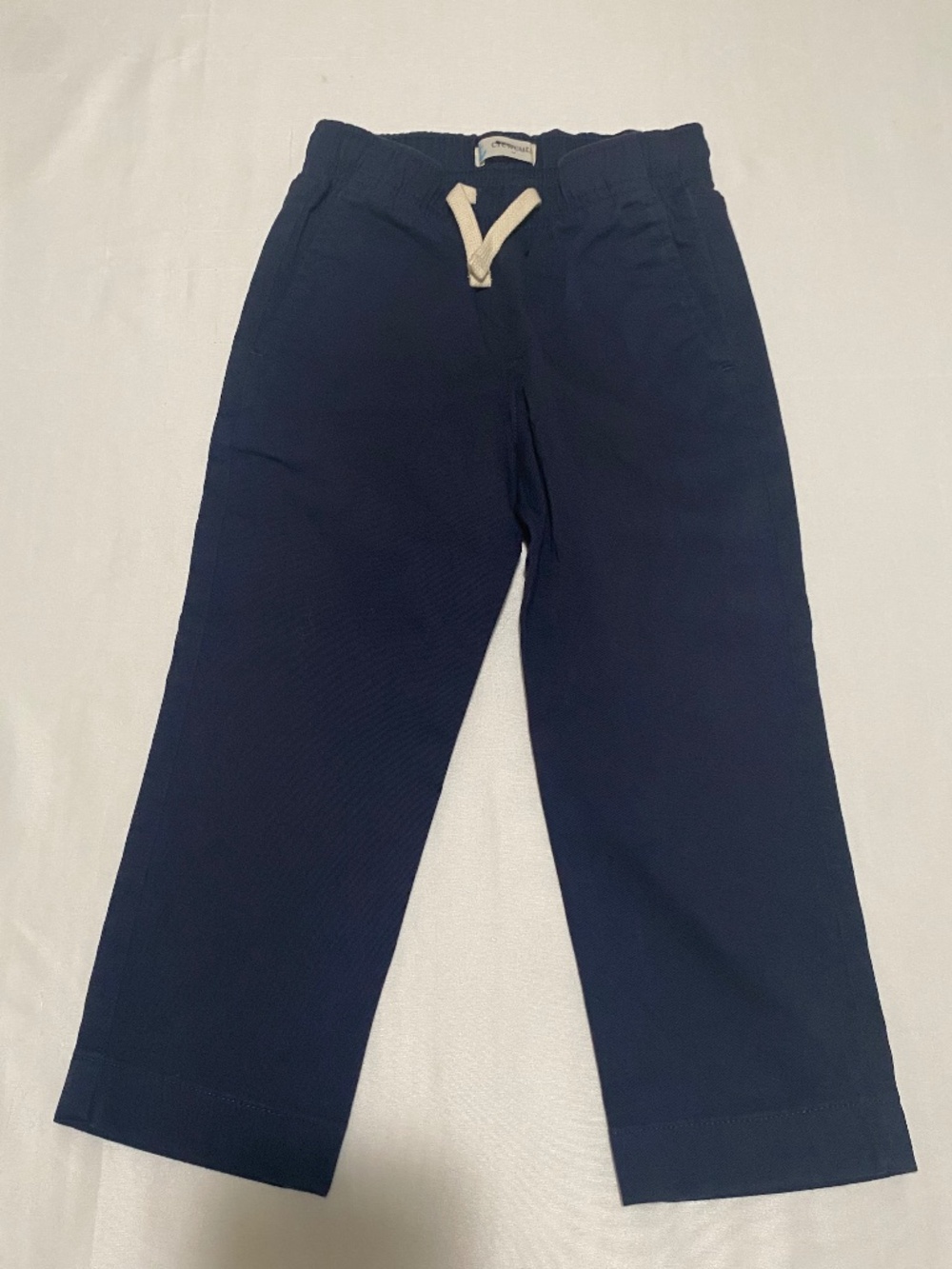 NWT Crewcuts by J.Crew Boys Navy Blue Drawstring Elastic Waist Pants Size 3
